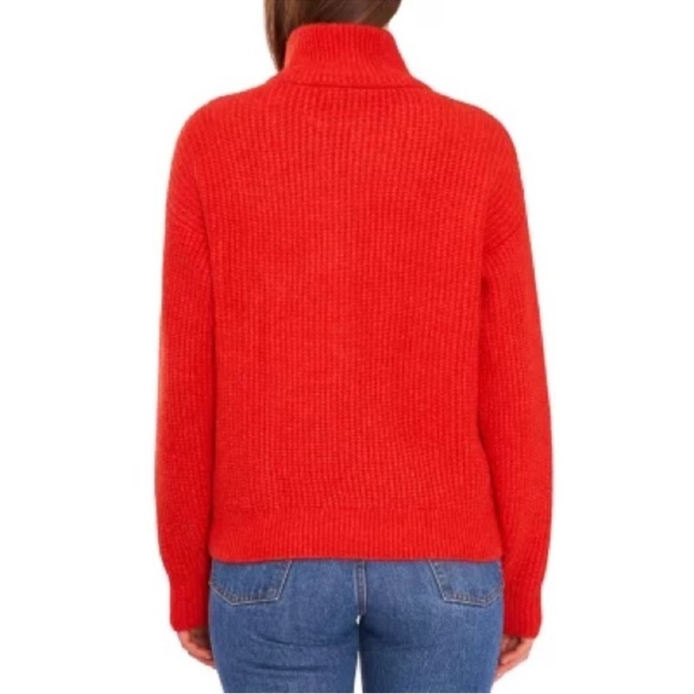 Vince Camuto Half-Zip Pullover Ribbed Knit Sweater size Medium - Picture 2 of 8